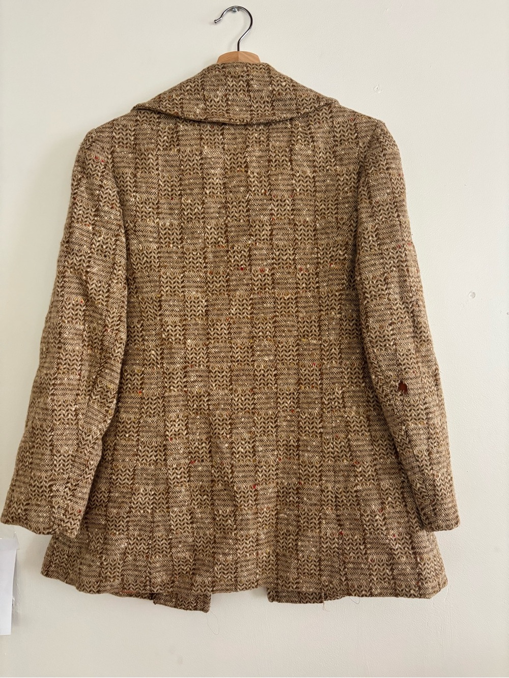 Vintage 1970s Pendleton Wool Suit 2pc Blazer Pants Brown Tweed size Small Vtg 14 - Picture 4 of 15